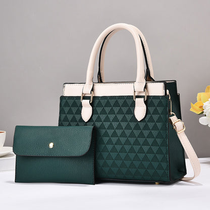 Dollcini Női Nagy Méretű Tote Kézitáska és Pénztárca Szett – Elegáns, Cipzáras, Vállpánttal