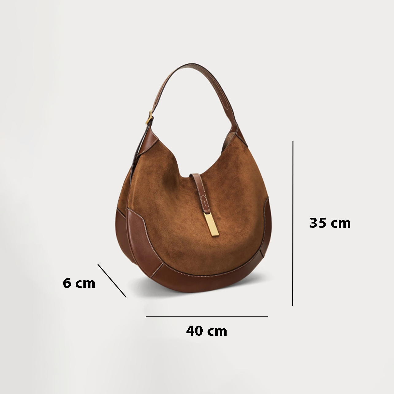 Dollcini Geantă de Umăr Retro pentru Damă – Stil European–American, cu Închidere Magnetică, cu Formă de Dumpling