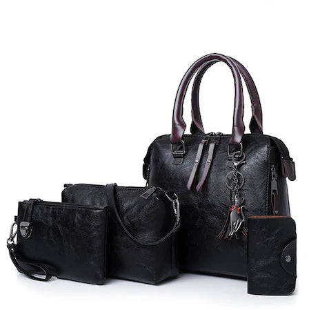 Dollcini Set de genți din piele ecologică 4 piese – Geantă de mână și geantă de umăr