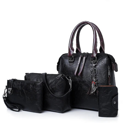 Dollcini Set de genți din piele ecologică 4 piese – Geantă de mână și geantă de umăr