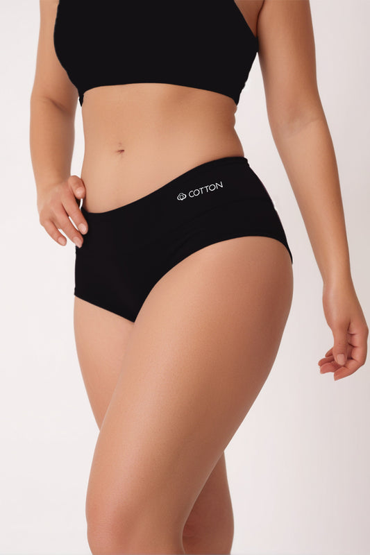 Dollcini, chiloți damă cu talie înaltă, 95% bumbac + spandex - multicolor, pachet de 6 bucăți