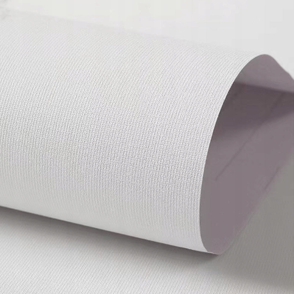 Dollcini Tapetă Autocolantă pentru Acasă – Texturat Alb cu Flori, Embosat