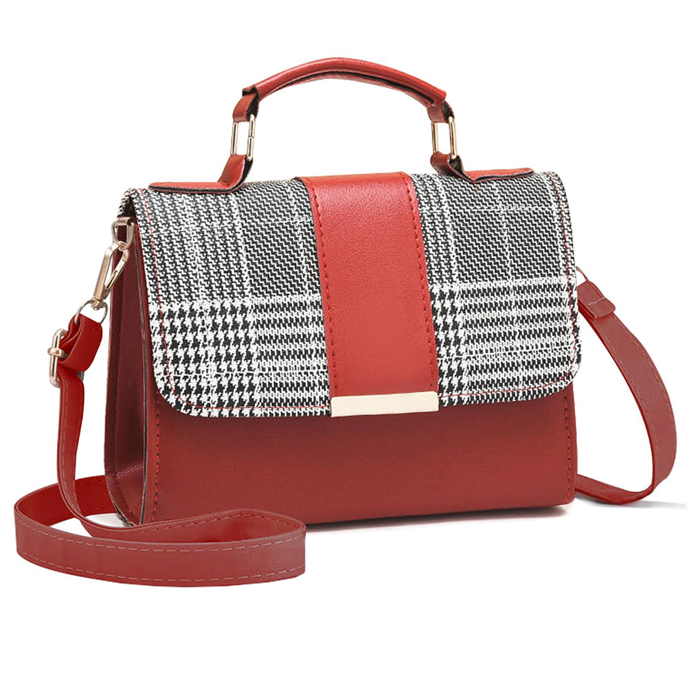 Geantă elegantă de damă Dollcini din piele PU - cu curea reglabilă, închidere magnetică, geantă crossbody compactă și spațioasă, culori multiple