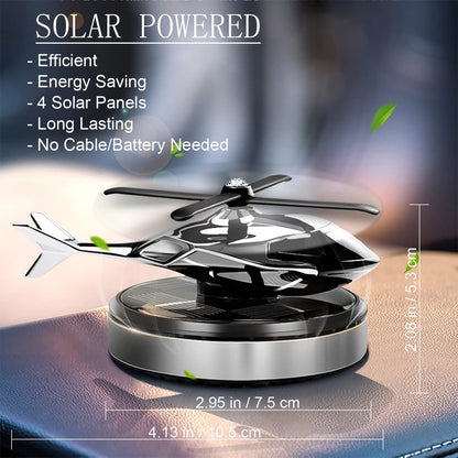 Dollcini, Helikopter formájú napelemes autóillatosító – forgó aromadiffúzor (ezüst)