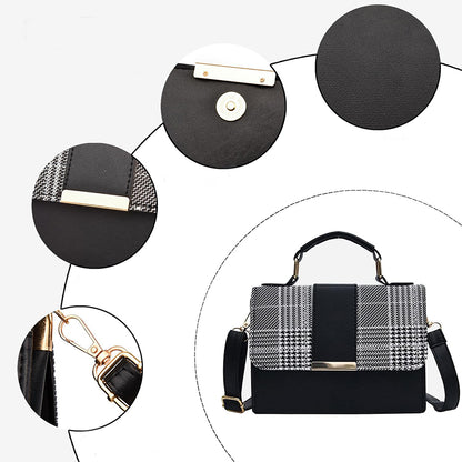 Geantă elegantă de damă Dollcini din piele PU - cu curea reglabilă, închidere magnetică, geantă crossbody compactă și spațioasă, culori multiple