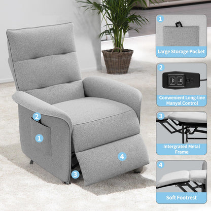 Fotoliu relax electric Dollcini pentru acasă – cu funcție de ridicare și telecomandă
