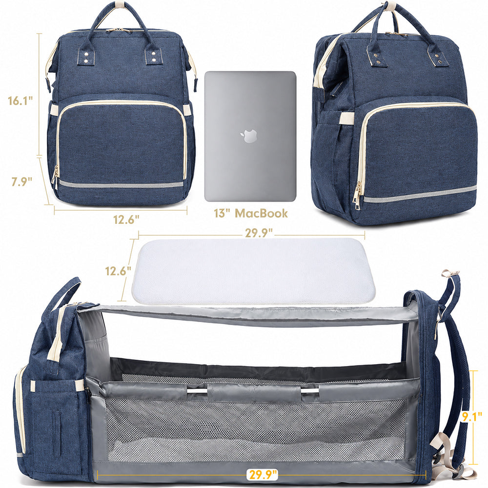 Dollcini Multifunctional Baby Backpack – Foldable Baby Bed
