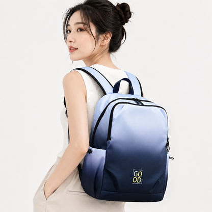 Dollcini Unisex Laptop Backpack – Gradient Pattern, Universal School Bag