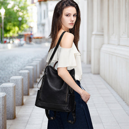 Dollcini Elegant Women's Backpack – Waterproof Nylon or Faux Leather