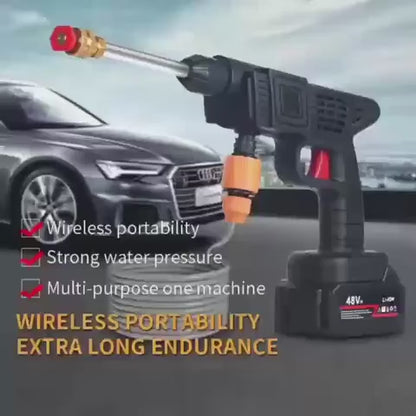 Aparat de spălat cu presiune înaltă fără fir Dollcini 400W-40 bar, cu baterie și cutie de scule, negru