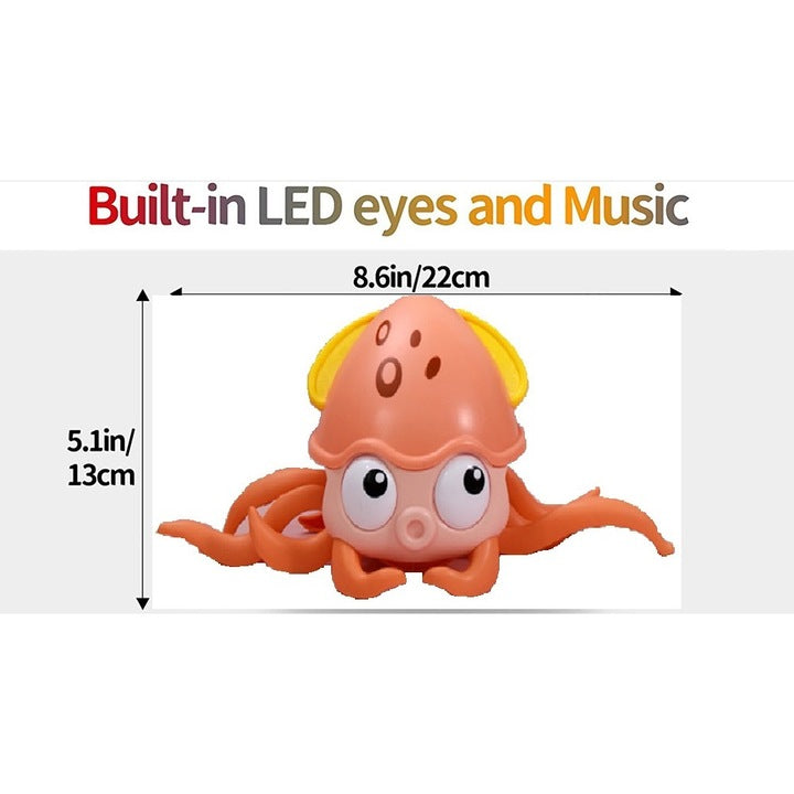 Dollcini Jucărie Octopus Cățărare Muzicală – cu Lumini LED, USB