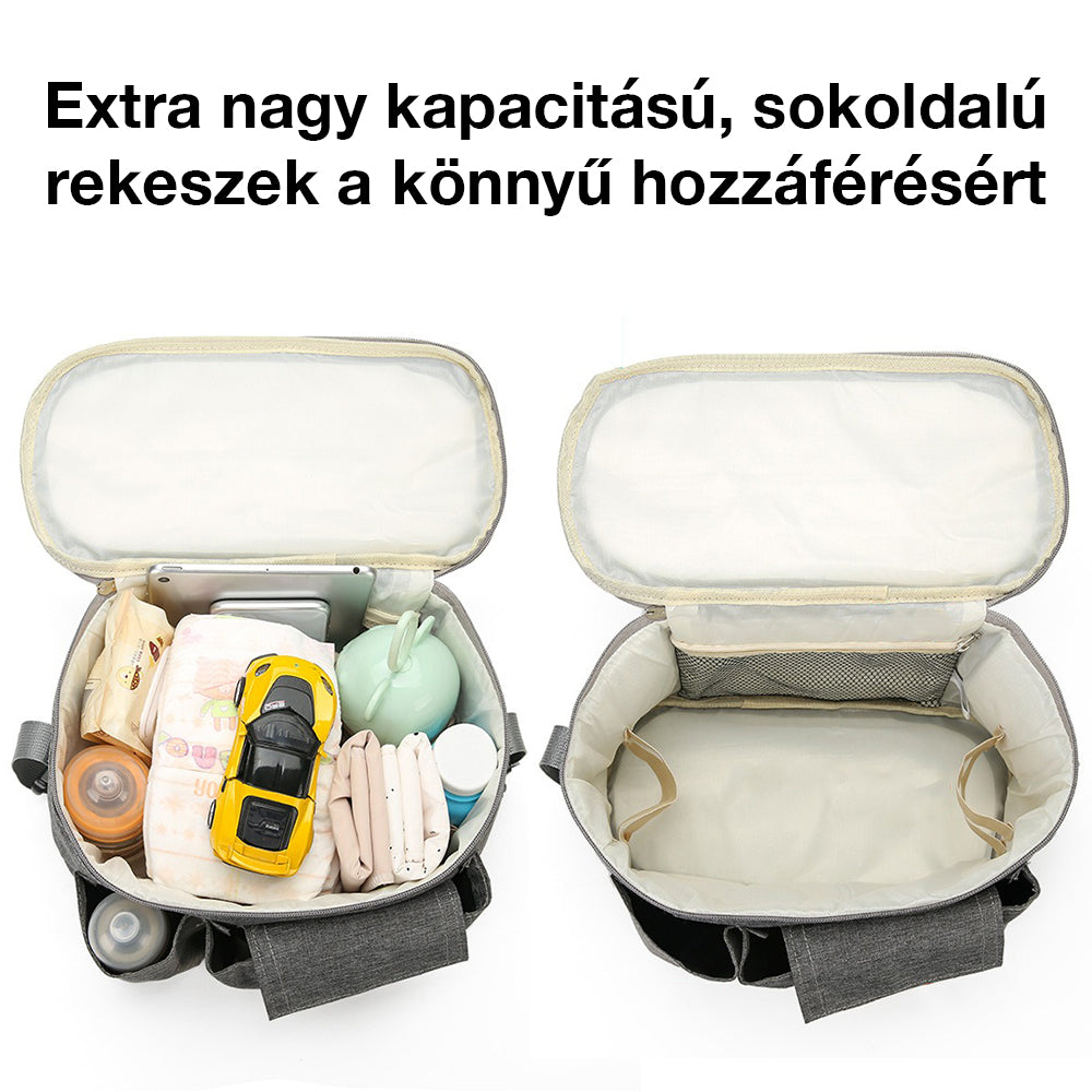 Geantă universală pentru cărucior Dollcini – Depozitare scutece cu mai multe buzunare și organizator pentru cărucior