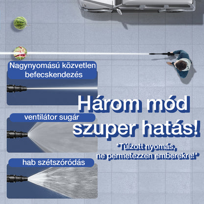 Dollcini Set de Spălare cu Presiune înaltă cu Acumulator – 40 Bar, 400W, Negru