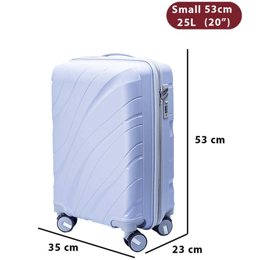 suitcase, black, large, with PP hard shell, with lock detail, model 96134181c1