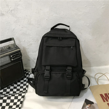 Dollcini Ghiozdan Ergonomic Unisex pentru Școală cu Compartiment pentru Laptop – Rezistent la Apă, Negru