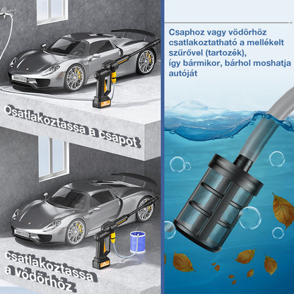 Dollcini Set de Spălare cu Presiune înaltă cu Acumulator – 40 Bar, 400W, Negru