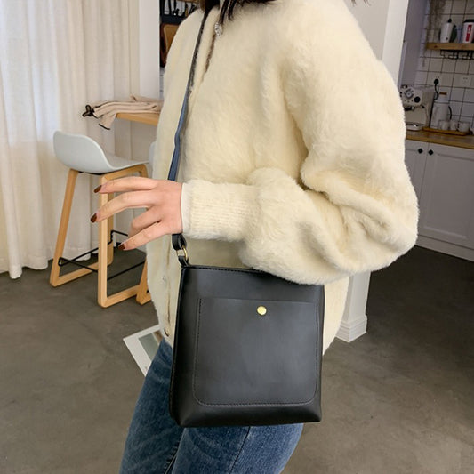 Dollcini Geantă de umăr impermeabilă pentru femei din piele ecologică – rezistentă la zgârieturi, în mai multe culori