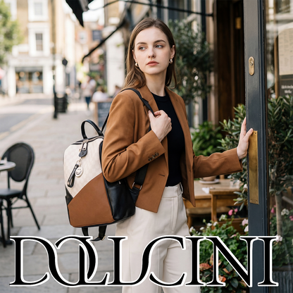 Dollcini Rucsac pentru femei – Piele ecologică impermeabilă, elegant și practic