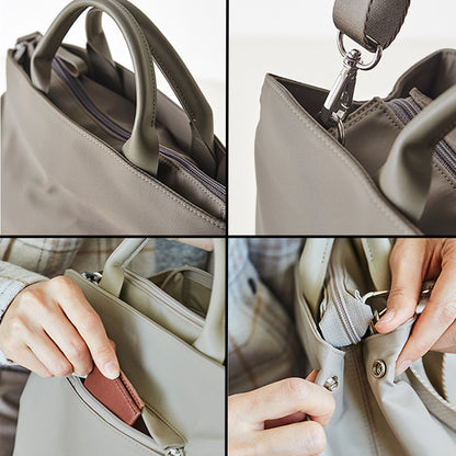 Dollcini Geantă Laptop pentru Femei Stilată – Nylon Rezistent la Apă, Negru
