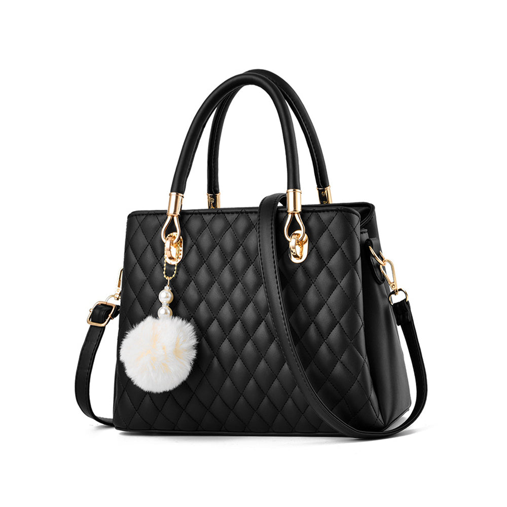 Geantă de damă Dollcini clasică și elegantă - piele PU premium, design matlasat, accesorii aurii și curea detașabilă, culori multiple