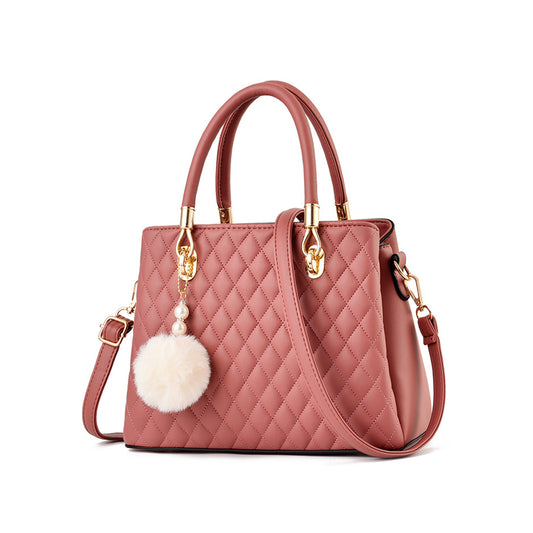 Geantă de damă Dollcini clasică și elegantă - piele PU premium, design matlasat, accesorii aurii și curea detașabilă, culori multiple